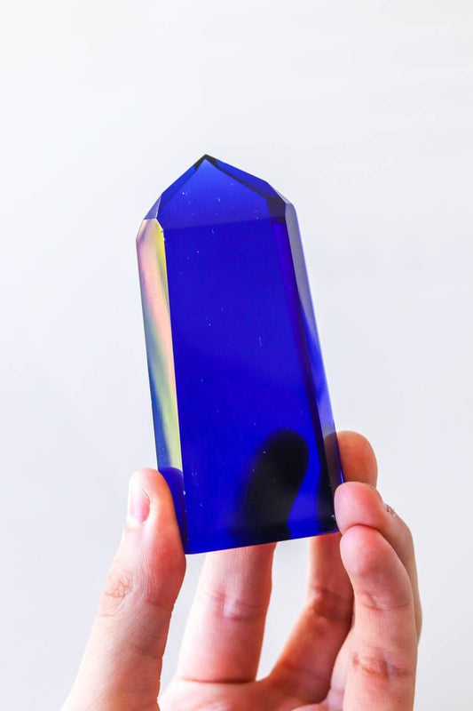 Ponta Polida Obsidiana Azul 150 a 160 gramas aprox.