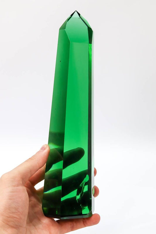 Ponta Obsidiana Verde 832 gramas aprox.
