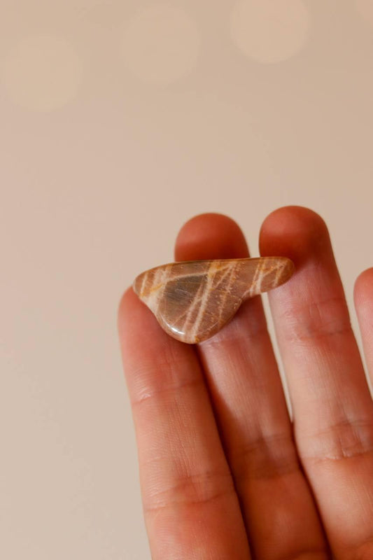 Pedra Feldspato Dourado e Vermelho Rolado