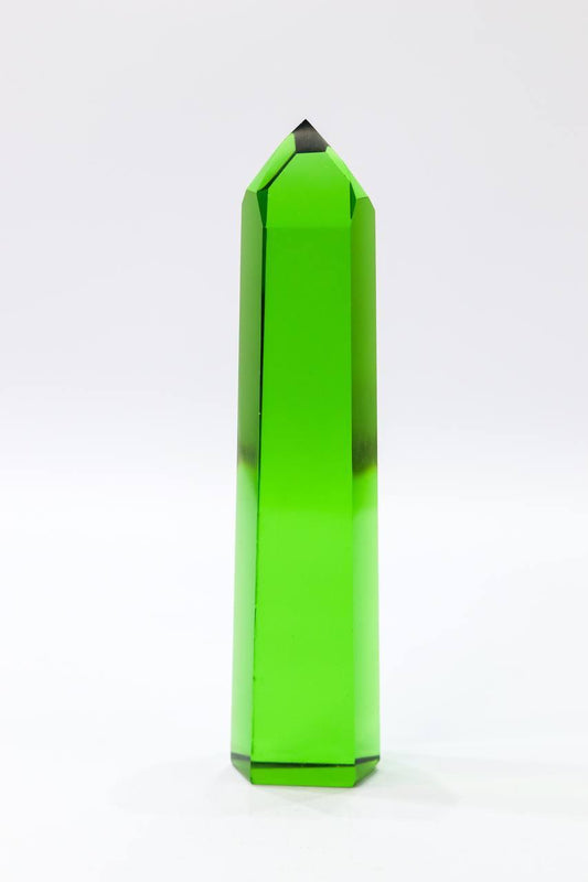 Ponta Obsidiana Verde Cristal Dow 415 gramas aprox.