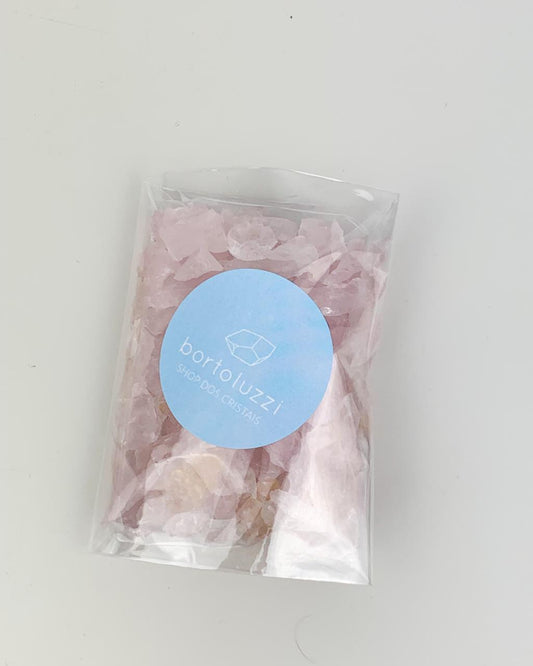 Kit Quartzo Rosa Cascalho Bruto 100 gramas