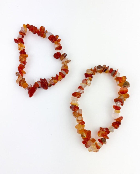 Pulseira Cascalho Ágata Cornalina