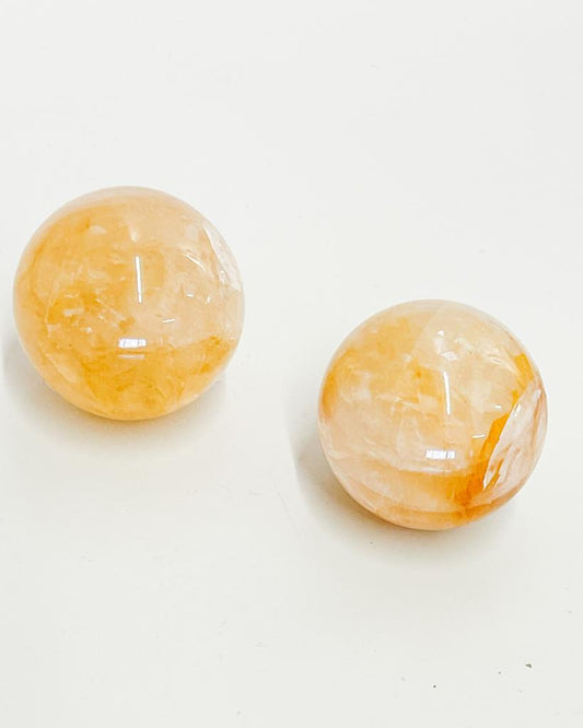 Bola Quartzo Agente Cura Ouro 5,5 cm aprox.