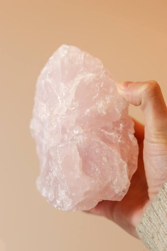 Pedra Quartzo Rosa Bruta 1,370 Kg aprox.