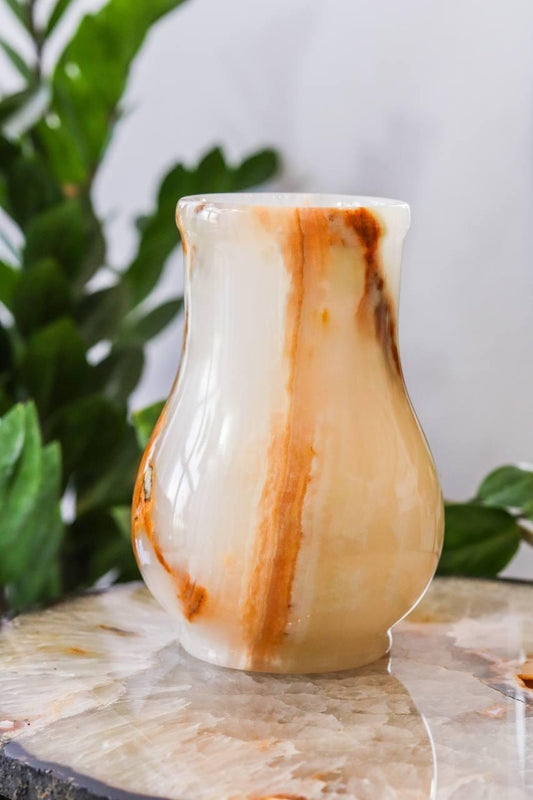 Vaso de Ônix Branco