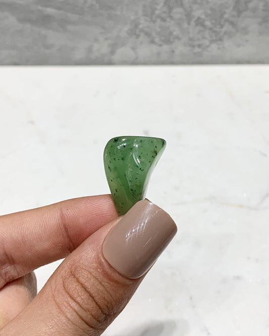 Pedra Phrenita de Mali rolada6 a 8 gramas