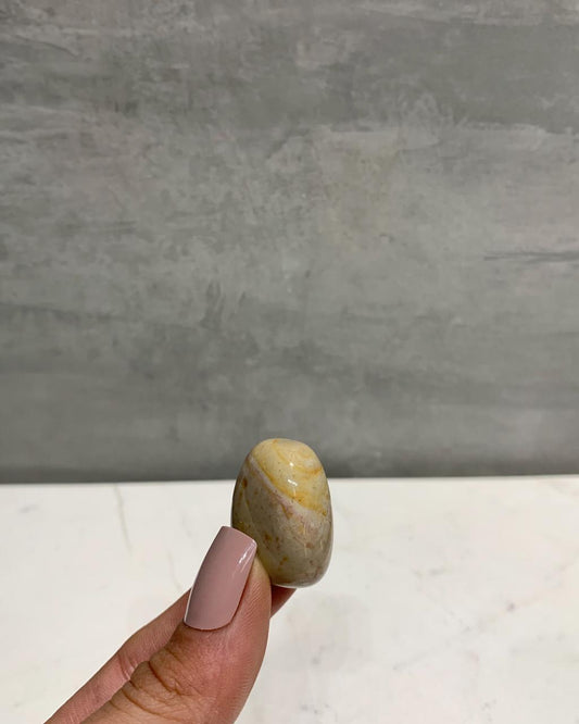 Pedra Jaspe Policromo Rolado 10 a 13 gramas