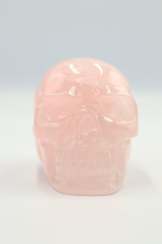 Crânio Quartzo Rosa 1,110 Kg aprox.