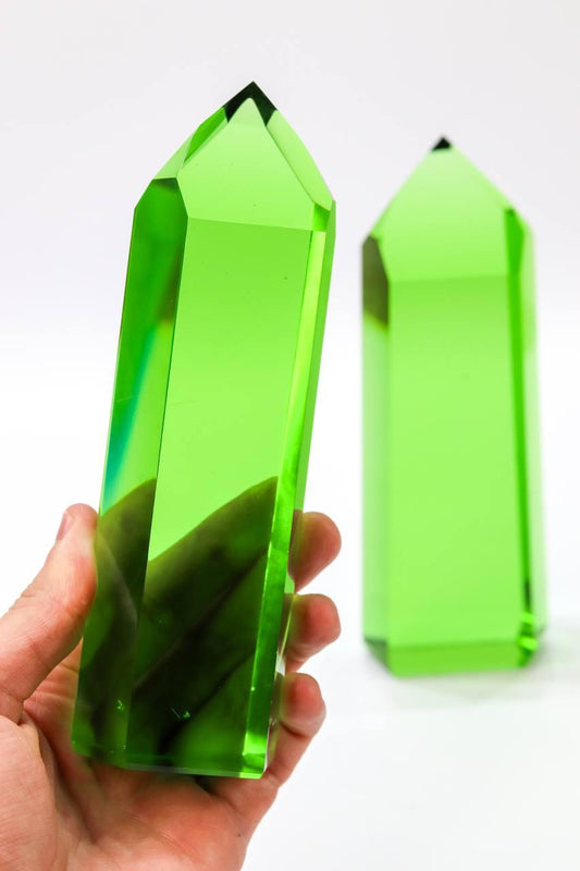 Ponta Obsidiana Verde Cristal Dow 630 a 719 gramas aprox.