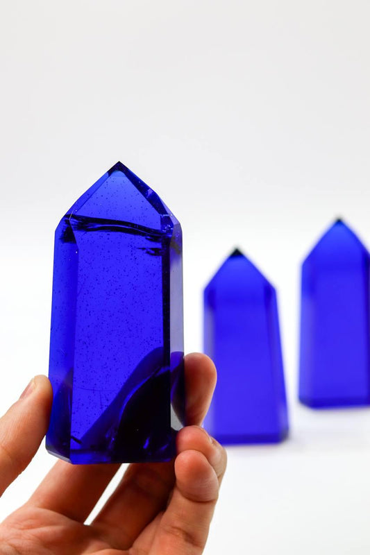 Ponta Polida Obsidiana Azul 180 a 220 gramas aprox.