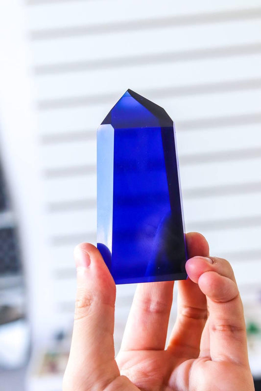 Ponta Polida Obsidiana Azul 140 a 166 gramas aprox.