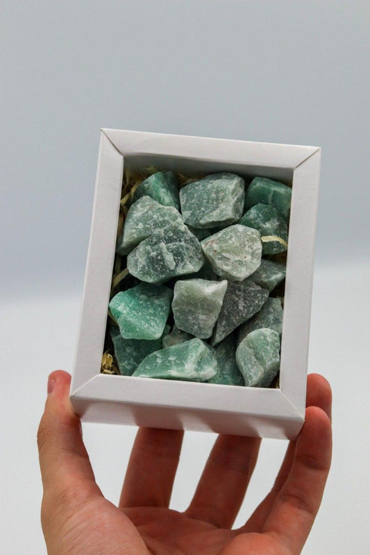 Quartzo Verde Bruto Chips Box