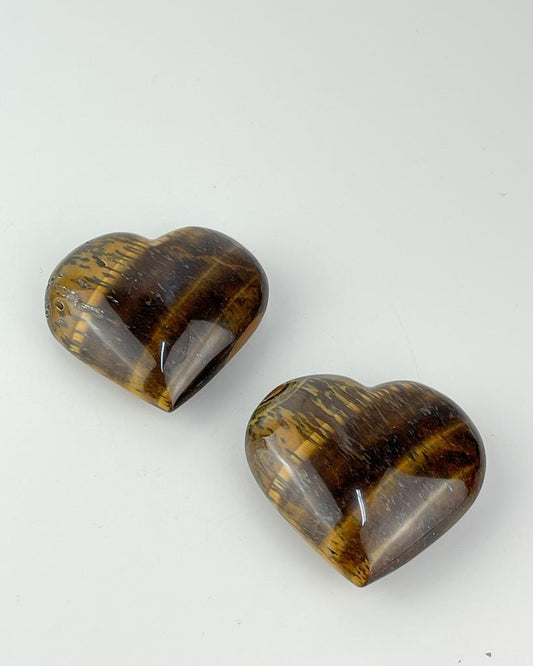 Coração Olho de Tigre 5,0 a 5,5 cm aprox.