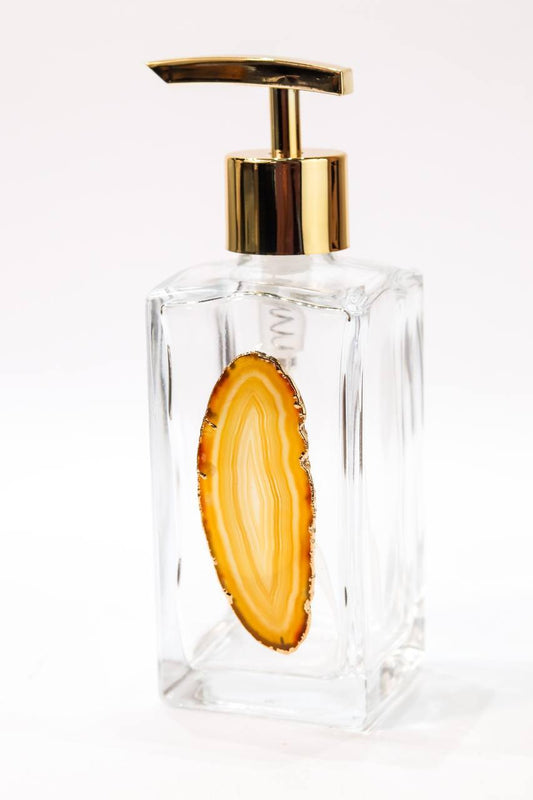 Conjunto Para Banheiro Ágata Natural Banho Ouro