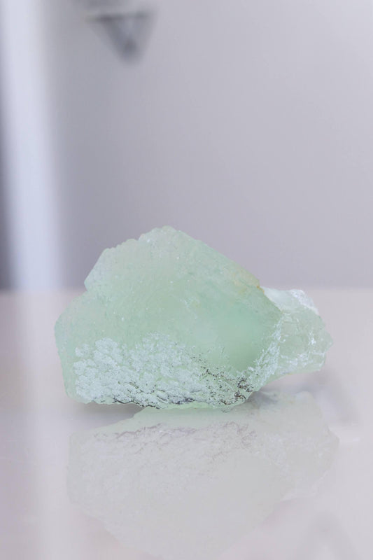 Pedra Fluorita Verde bruta 376 gramas