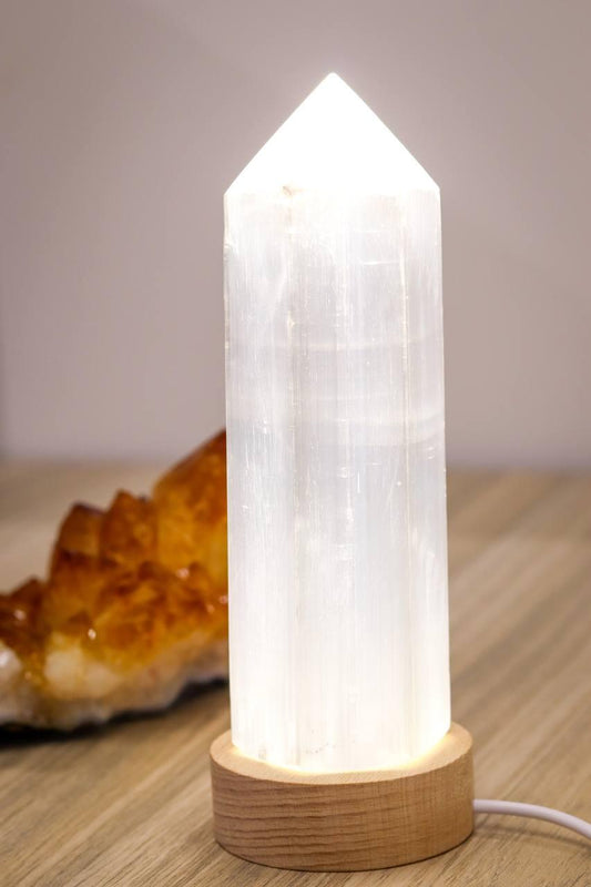 Base de Madeira c/ Led 6 centimetros