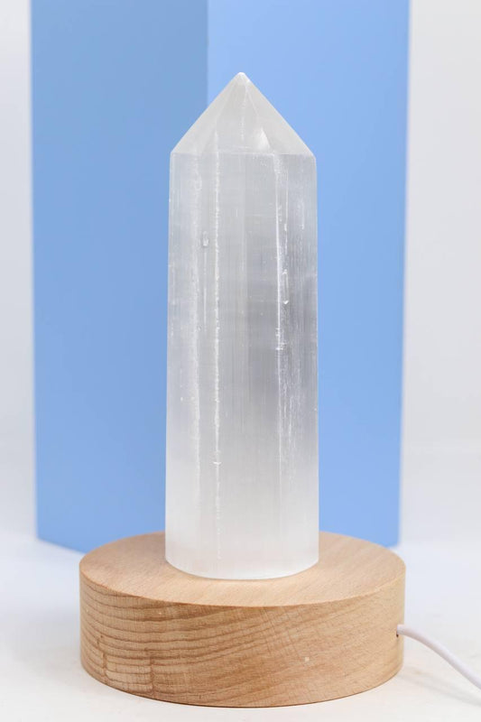Base de Madeira c/ Led 10 centimetros