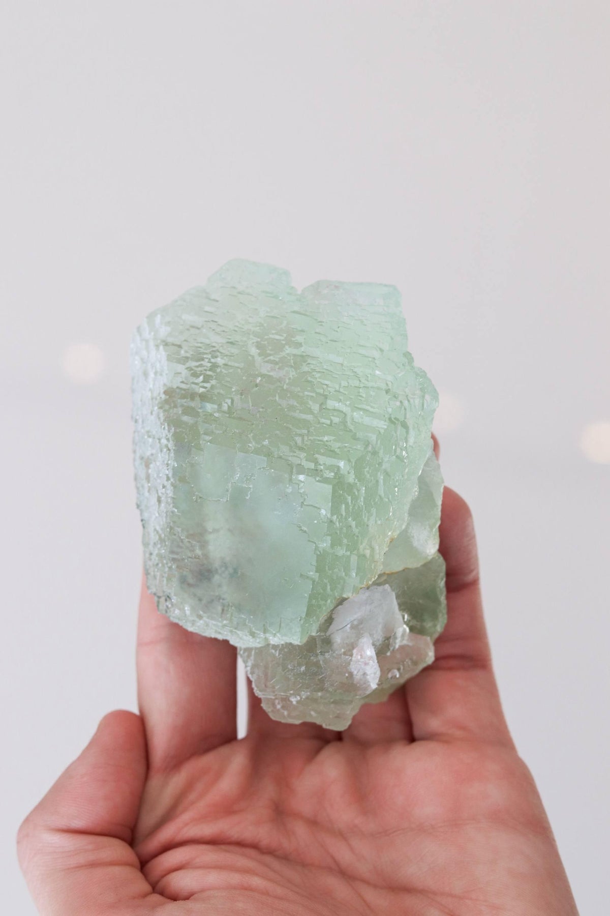 Pedra Fluorita Verde bruta 376 gramas