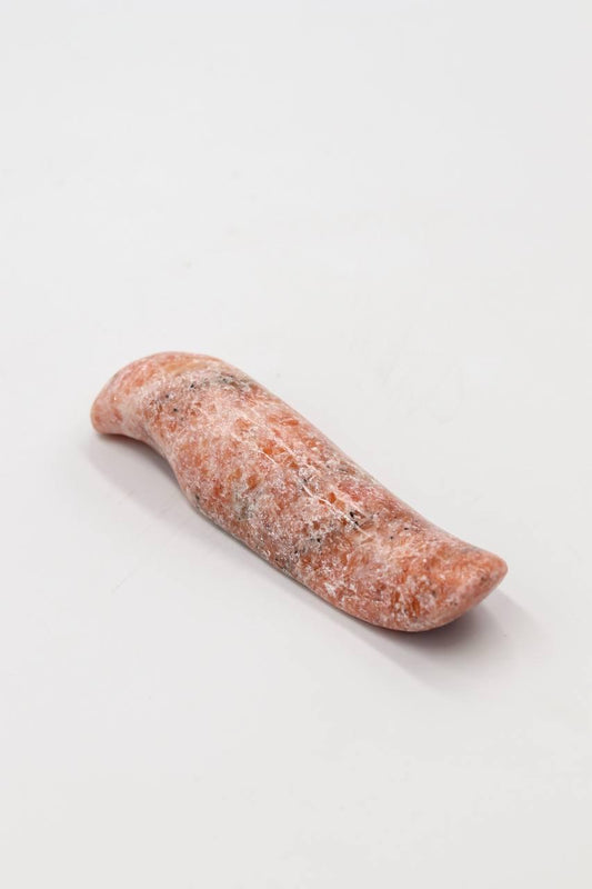 Massageador Calcita Laranja 103 a 113 gramas aprox.