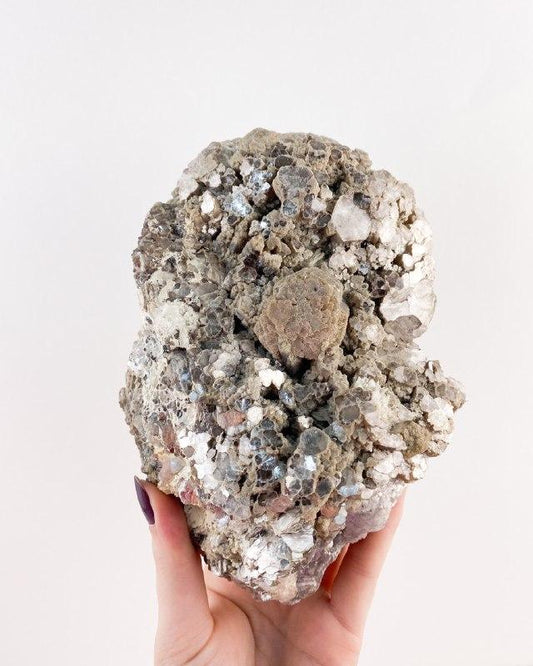 Pedra Mica com Lepidolita Roxa Bruta 1,627 Kg