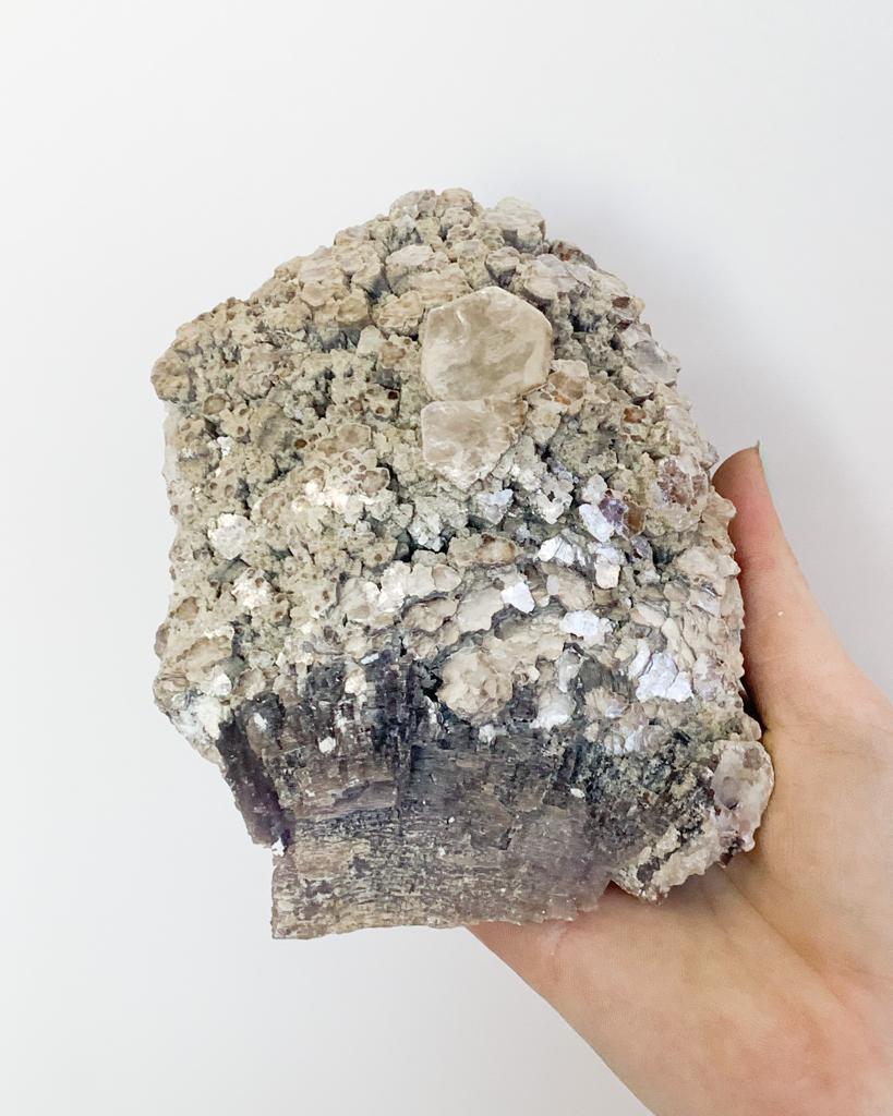 Pedra Mica Lepidolita Roxa Bruta Coleção 960 gramas