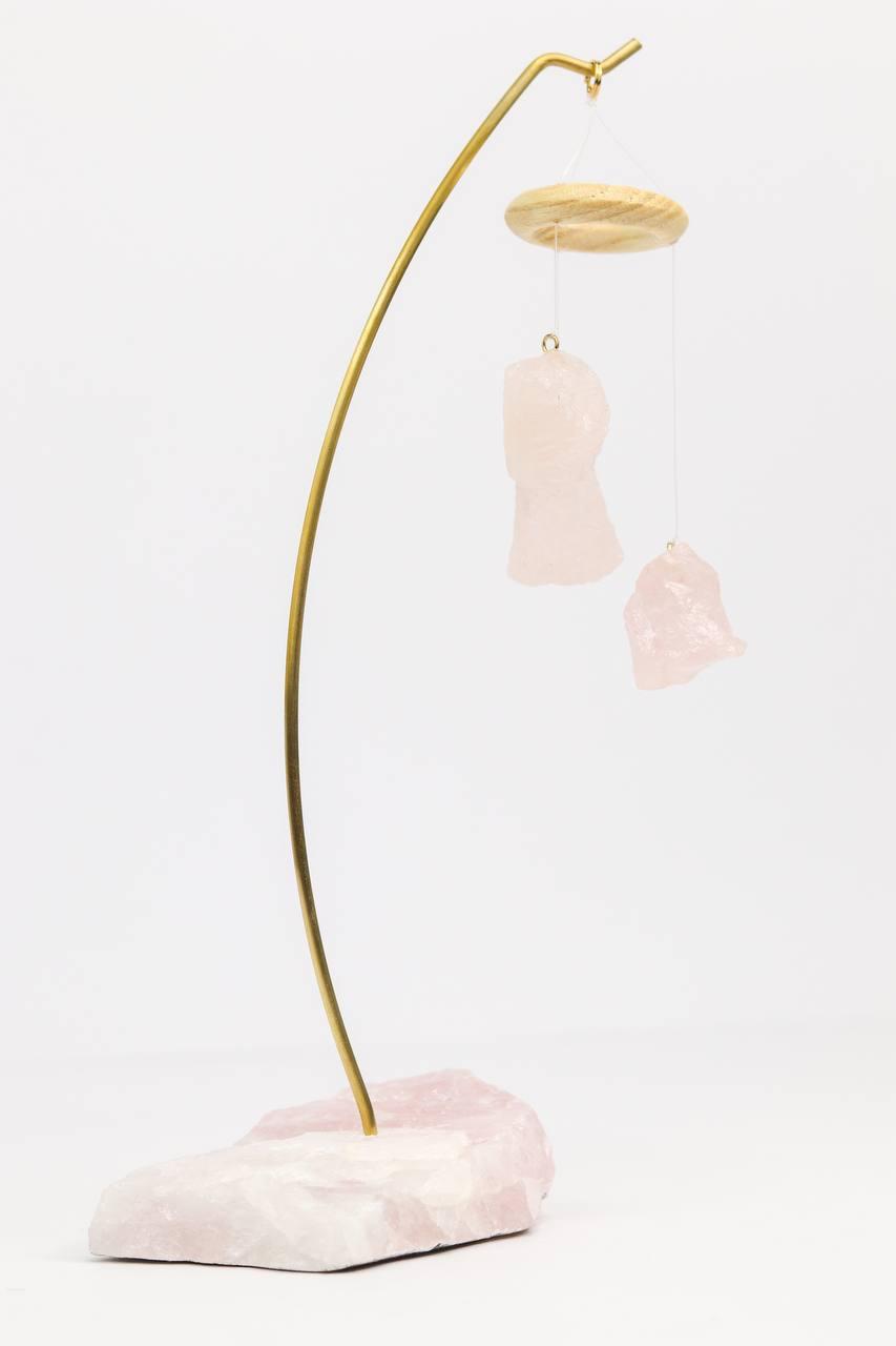 Mobile de mesa Quartzo rosa com Quartzo Rosa