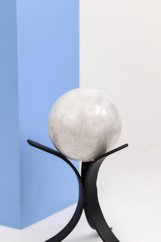 Bola Ônix branco 5,0 a 6,0 cm aprox.