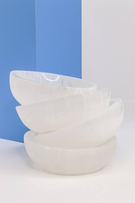 Bowl Selenita Branca Pequeno 10 cm
