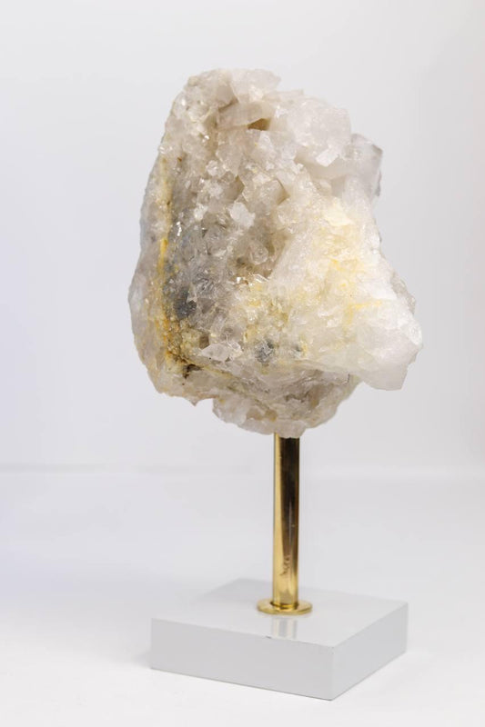 Drusa Cristal na Base de Madeira Branca 1,108 Kg