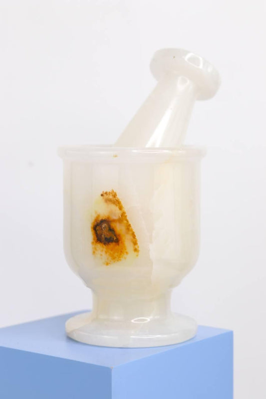 Pilão Ônix Branco Pequeno