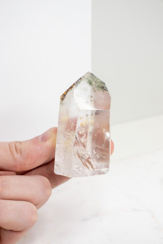 Ponta Cristal Bruto Com Clorita 119 gramas