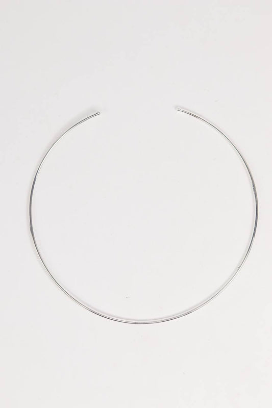 Choker Aro  Banho Prata