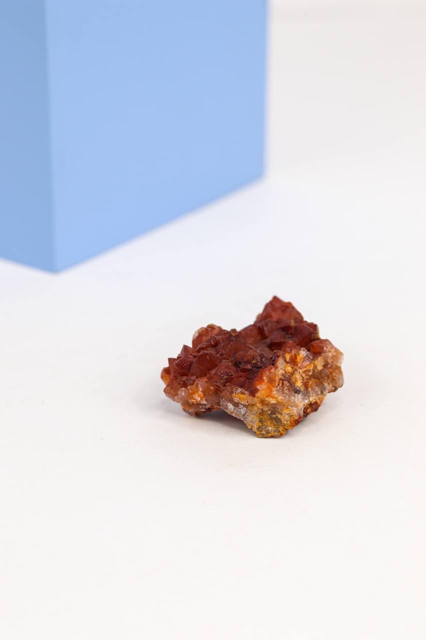 Pedra Jacinto Quartzo Vermelho Bruto 25 a 30 gramas