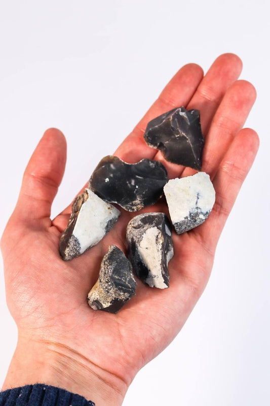 Pedra Obsidiana Bruta (Flint) 15 a 26 gramas
