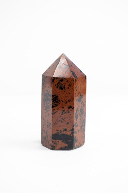 Ponta Polida Obsidiana Marrom 111 a 126 gramas