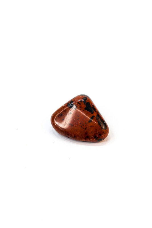 Pedra Obsidiana Cor do Mogno Rolada 10 a 14 gramas