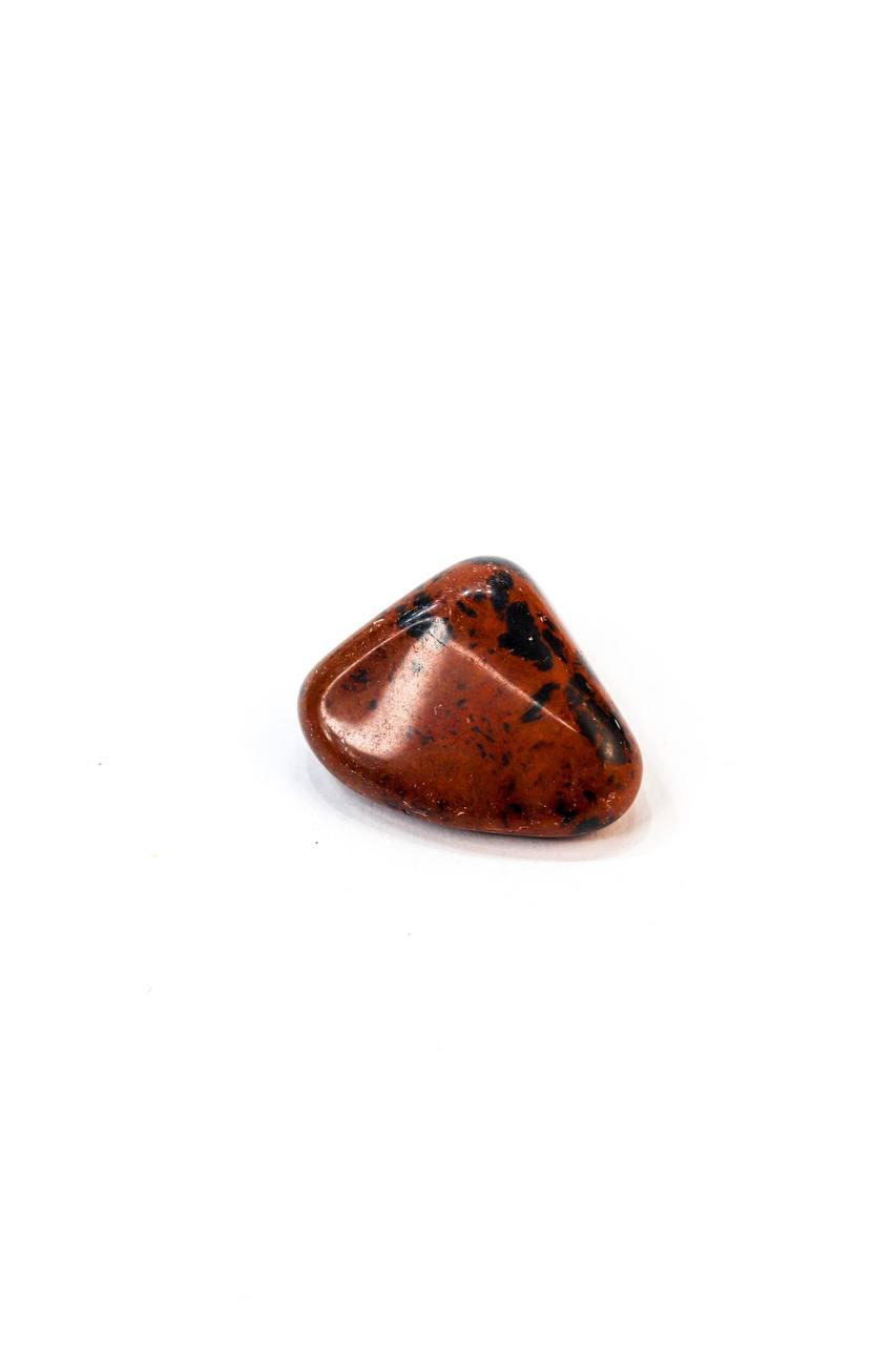 Pedra Obsidiana Cor do Mogno Rolada 10 a 14 gramas