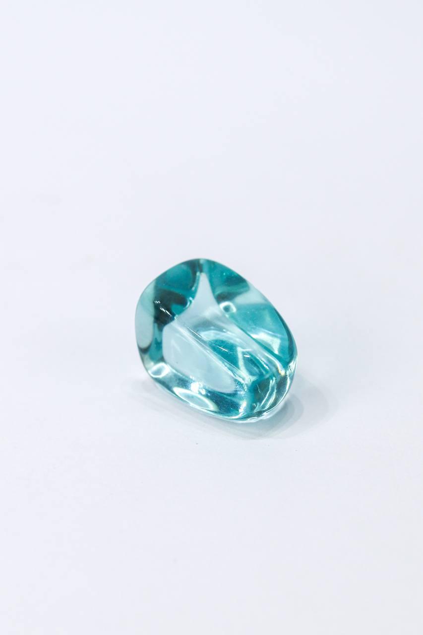 Pedra Obsidiana Azul Rolada 12 a 15 gramas