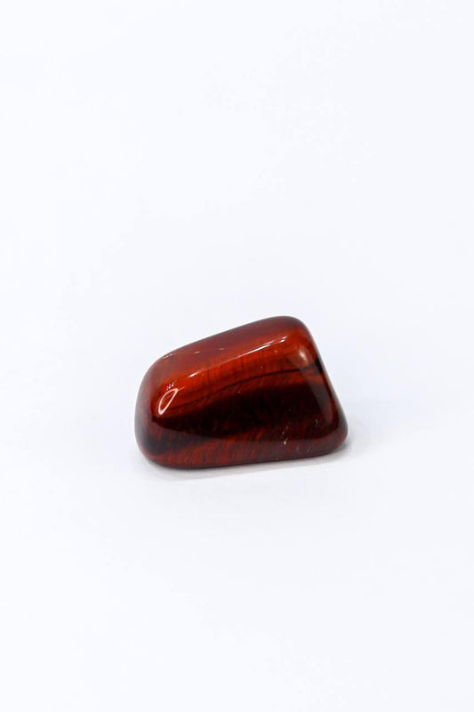 Pedra Olho de Tigre Vermelho Rolado 5 a 7 gramas