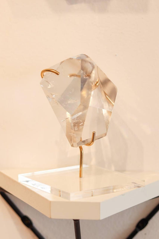 Pedra Cristal de Quartzo Lapidado Polido 578 gramas