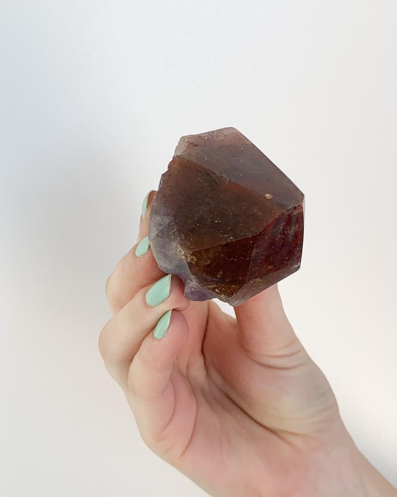 Pedra Cacoxenita Ponta Polida 195 a 202 gramas aprox