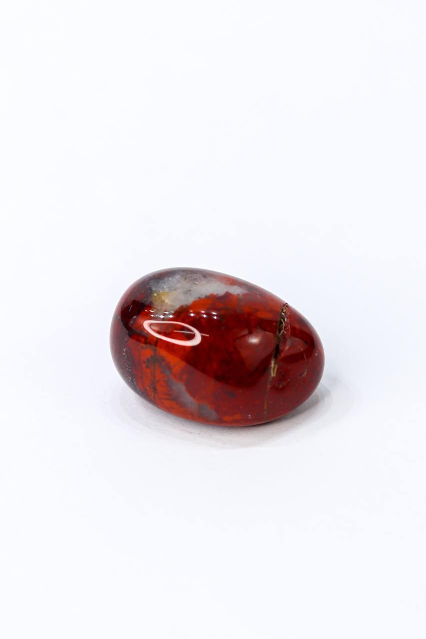 Pedra Jaspe Vermelho Arco-Irís Rolado 9 a 12 gramas