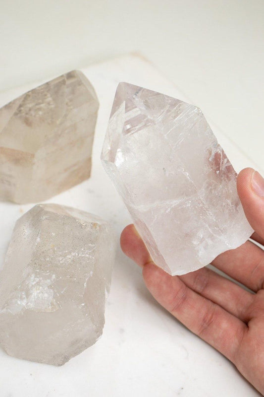 Ponta Quartzo Cristal Bruto de 237 a 346 gramas