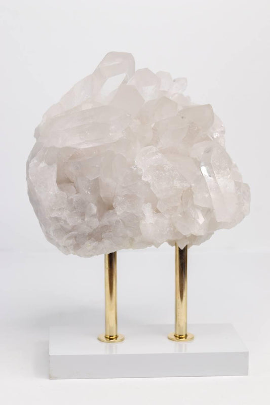 Drusa Cristal na Base de Madeira Branca 3,106 Kg