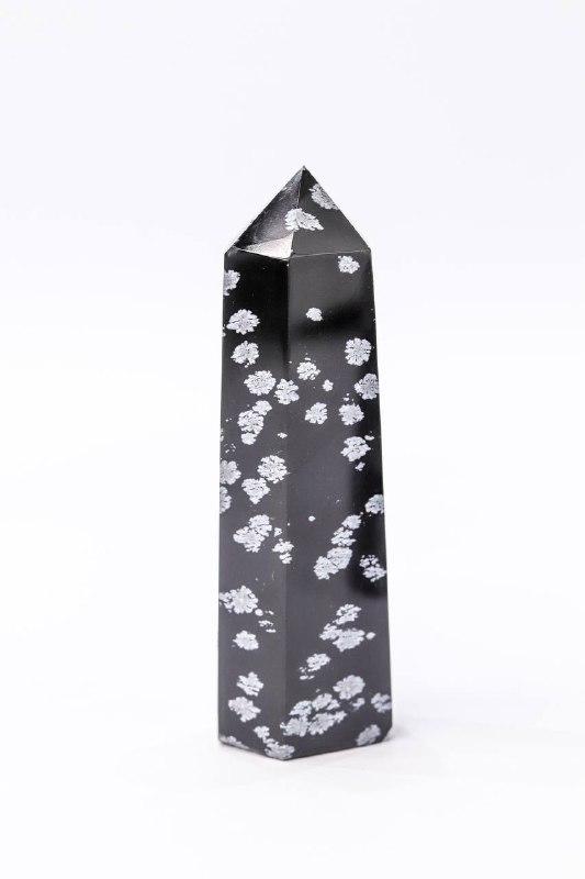 Ponta Obsidiana Flocos de Neve 108 a 130 gramas aprox.