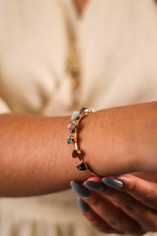 Bracelete Chakras Petit Banho Ouro