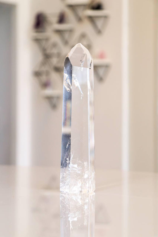 Ponta Polida Quartzo Cristal 224 gramas Aprox.
