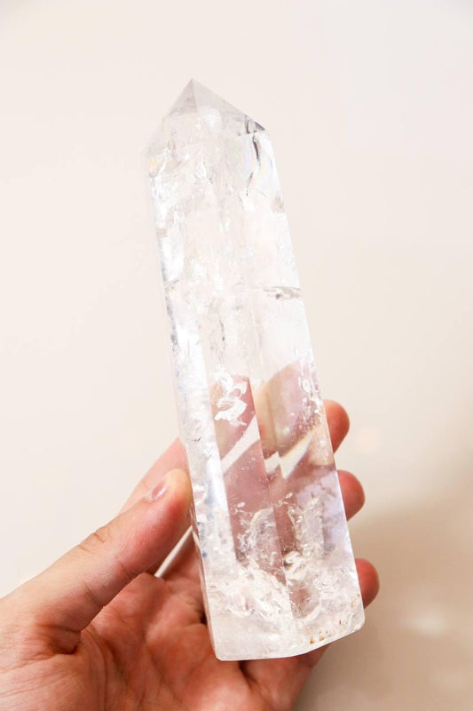 Ponta Polida Quartzo Cristal 545 gramas