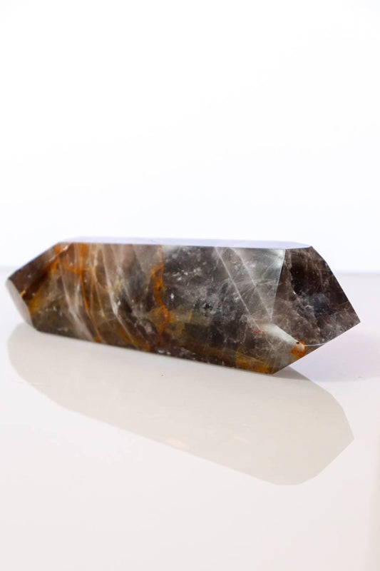 Pedra Quartzo Anfíbola Biterminada Polida 266 gramas