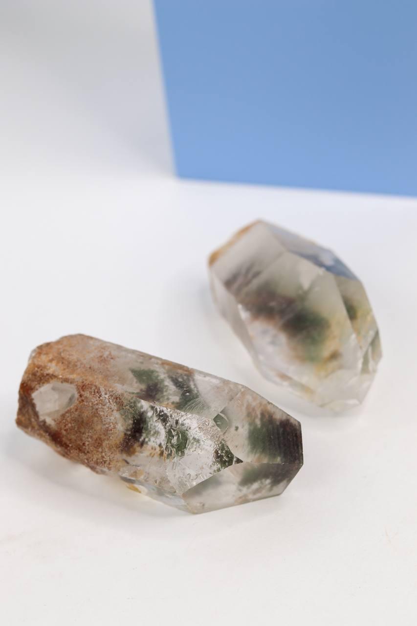 Pedra Ponta de Quartzo com Clorita 115 a 143 gramas